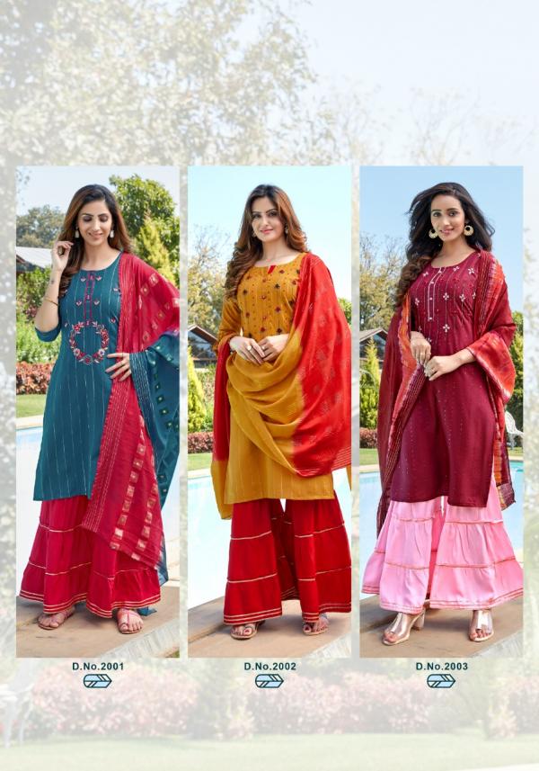 Parra  Raghini 2 Desigenr Viscose Readymade Salwar 